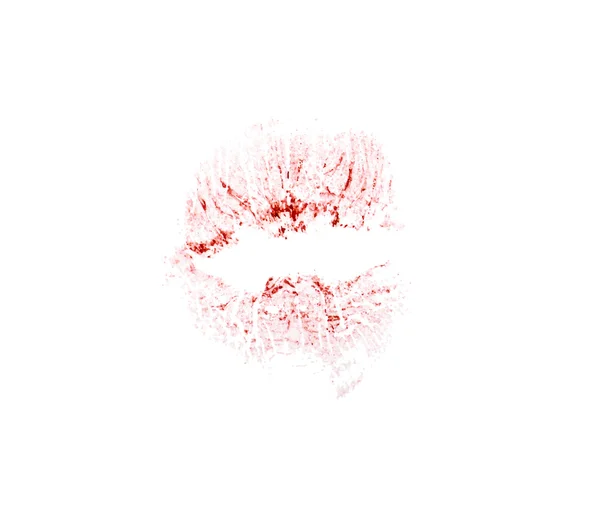Abdruck roter Lippen. — Stockvektor