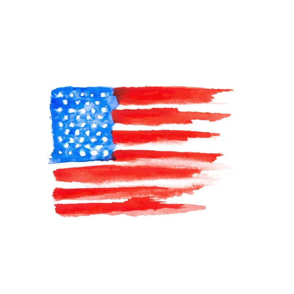 Flagge von Amerika — Stockvektor