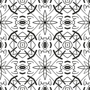 soyut siyah-beyaz desen