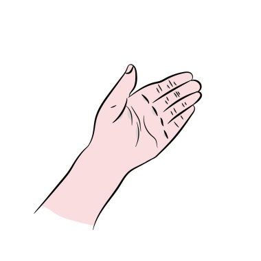 İnsan vintage el çizimi 