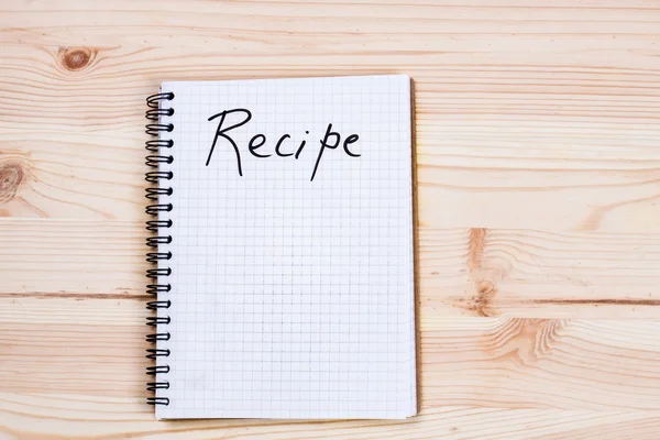 Blank recipe book — Stock Photo, Image