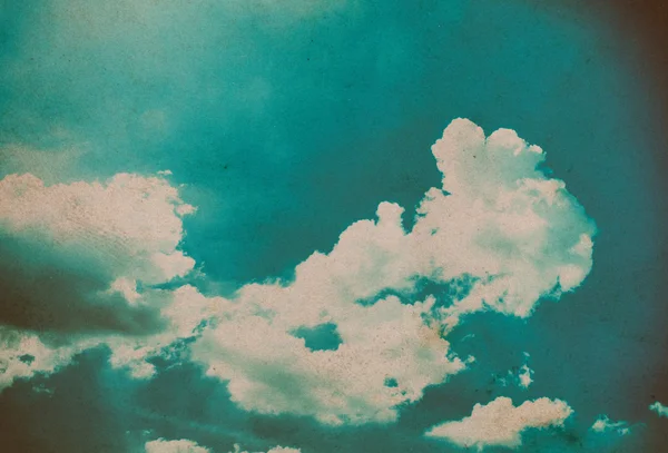 Céu azul com nuvens. — Fotografia de Stock
