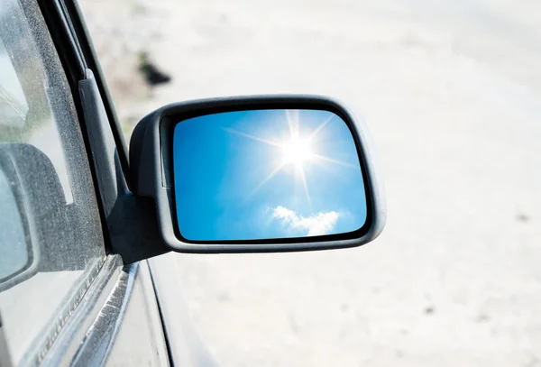 Car rear-view mirror — Stock Photo, Image