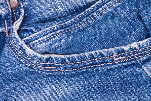 Part of jeans close-up. — Stock Photo, Image