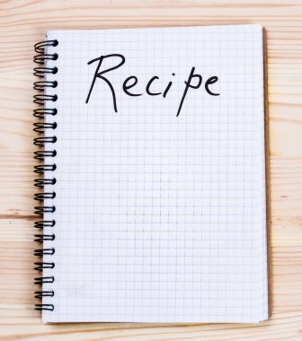boş tarif kitabı