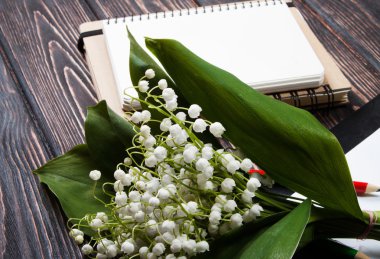 Vadideki zambak çiçekler ile güzel çerçeve çiçek