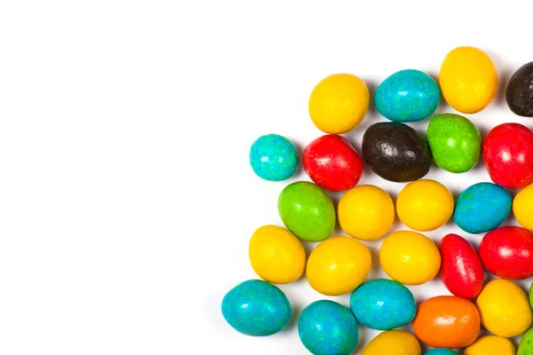 Multicolored candy on a white background. — Stock Photo, Image