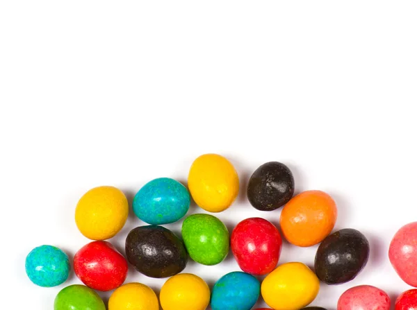 Multicolored candy on a white background. — Stock Photo, Image
