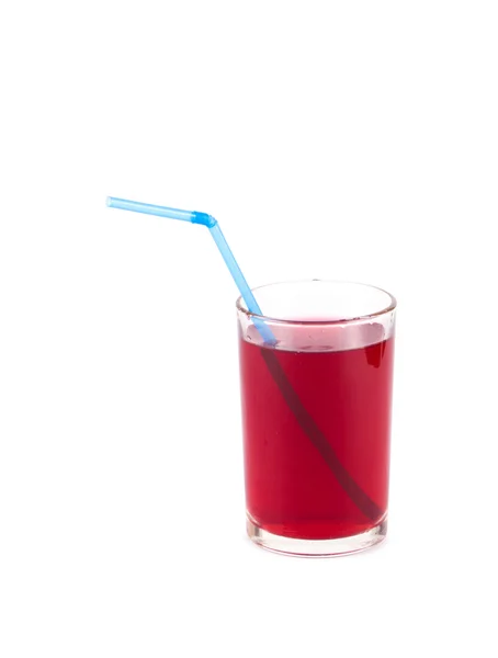 Pink juice in a glass — Stock Photo, Image