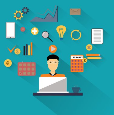 Infographics arka plan seo optimizasyon. 