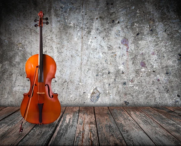 Cello im Innenraum — Stockfoto