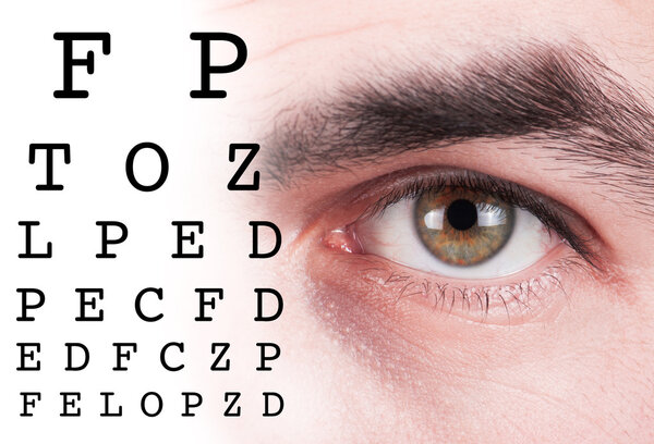 Eye test vision chart