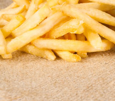 iştah açıcı kızarmış patates yığını 