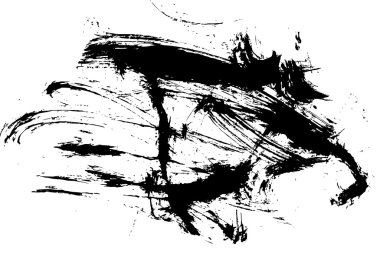 Fırça darbeleri düşündüm vektör 