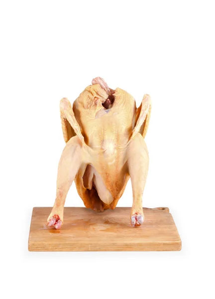 Carcaça de frango isolada — Fotografia de Stock