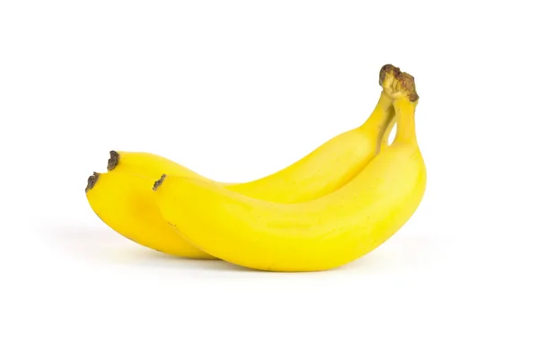 Ripe bananas isolated on white background — Stock Photo, Image