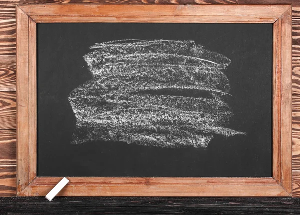 School board with piece of chalk — Stock Photo, Image