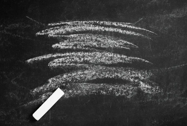 Blackboard with white chalk. — Stock Photo, Image