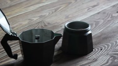 Moka taze doldurma kahve zemin