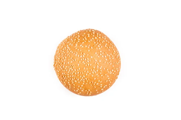 Hamburger Bun em um fundo branco — Fotografia de Stock