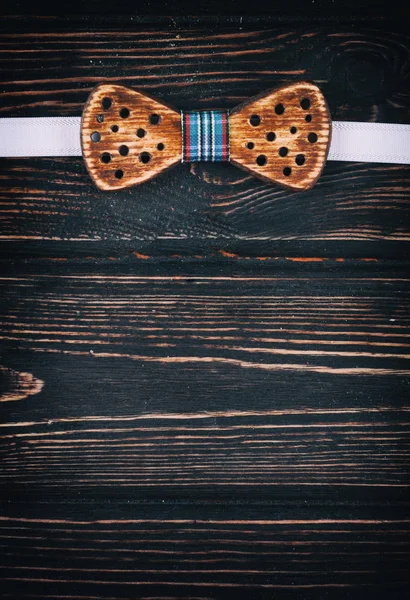 Стильна дерев'яна краватка — стокове фото