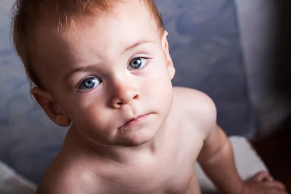 Close-up of sweet little baby face — Stock Photo, Image