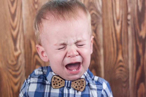 Crying baby boy — Stockfoto