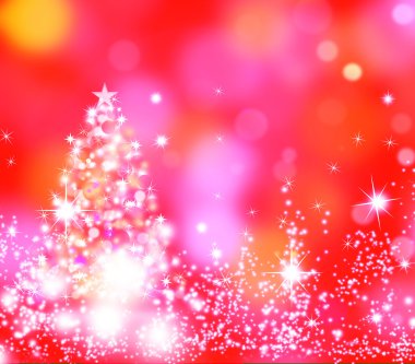 Küçük kar taneleri ile Noel arka plan 