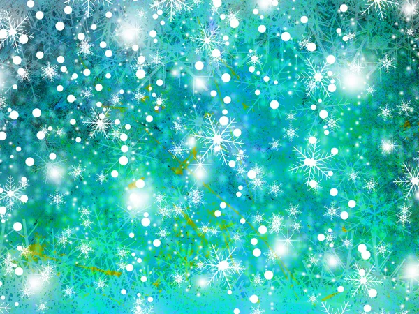 Christmas background with small snowflakes — Stock Photo, Image