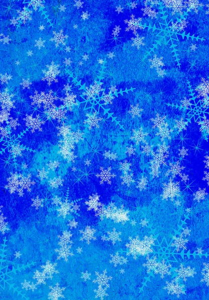 Weihnachten Hintergrund mit Schneeflocken — Stockfoto