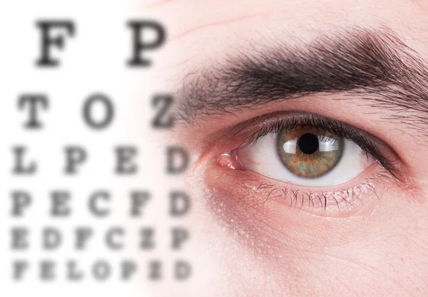 Eye test vision chart — Stock Photo, Image