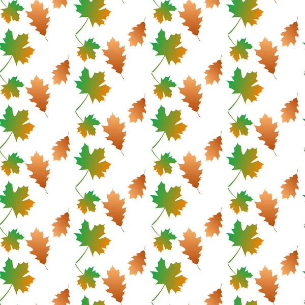 Automne feuille motif sans couture. — Image vectorielle