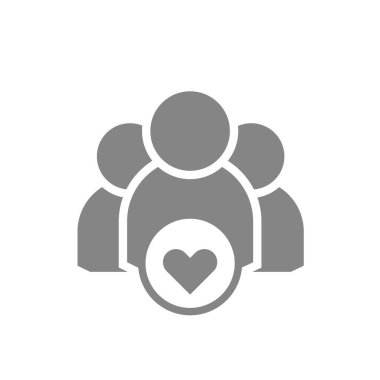 Kullanıcı grup simgesi. Yönetim İşletme Takım Lideri İşareti. Vektör