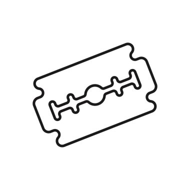 Beyaz arka planda jilet simgesi. Stok vektörü