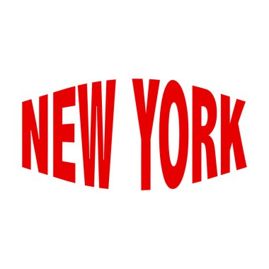 New York tipografi tasarım elementleri beyaz üzerine. Vektör illüstrasyonu.