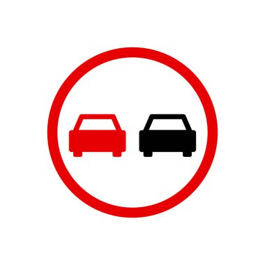 Danimarka 'da yol işareti kullanılır- sollama yok. Vektör işareti