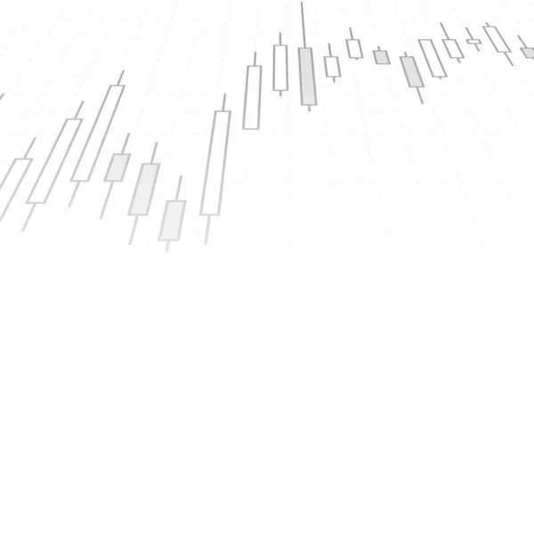 Illustrazione Del Vettore Grafico Del Mercato Azionario Finanziario Candeliere Commercio — Vettoriale Stock