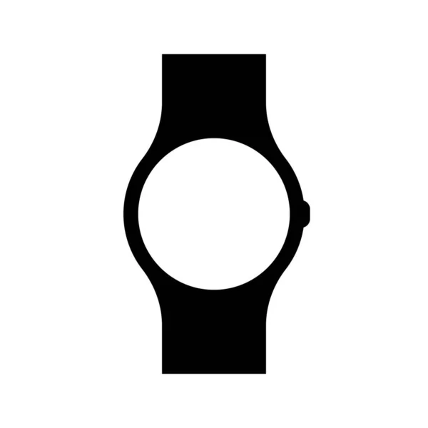 Horloge Icoon Mannen Hand Horloges Accessoire Klassieke Polshorloge Pictogram — Stockvector