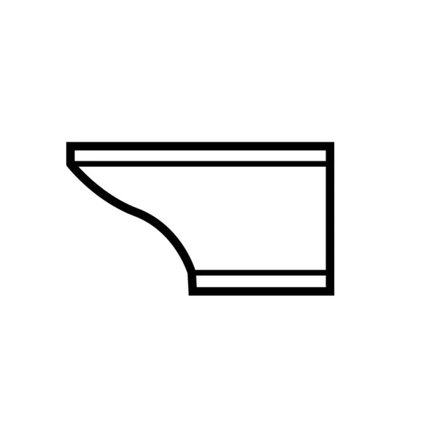 Σχήμα Στέμμα Και Cornice Εικονίδιο Για Αρχιτεκτονικό Στοιχείο Σχεδιασμού — Διανυσματικό Αρχείο