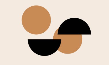 Vektör dairesel soyut arkaplan, daireler geometrik şekiller