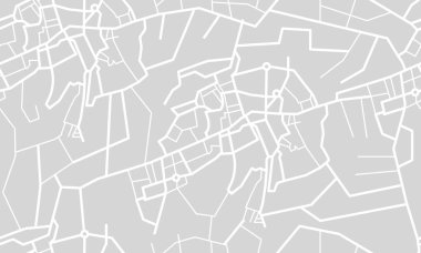 Şehrin düzenlenebilir vektör sokak haritası kusursuz desen olarak. Vektör illüstrasyonu.