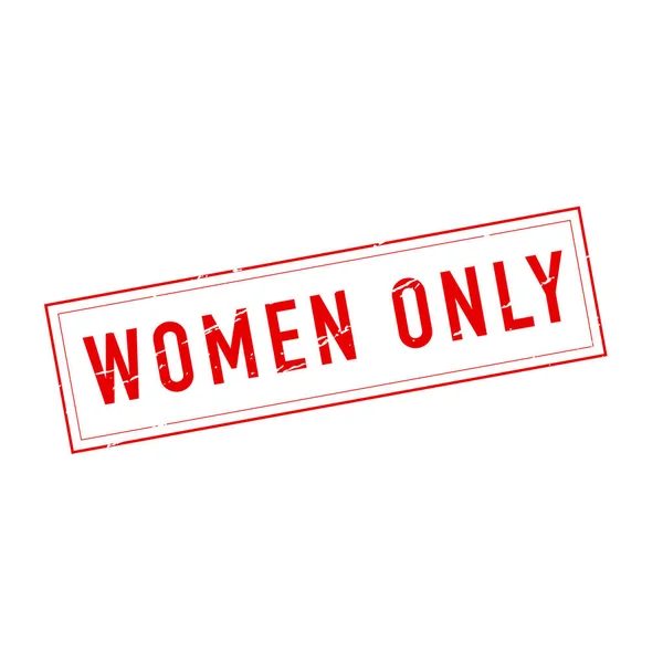 Women Only Stamp Double Parallel Lines Vector — Stock Vector