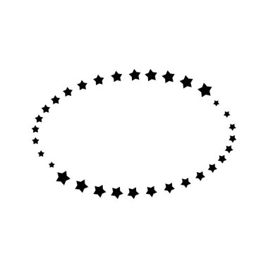 Beyaz üzerine siyah şablon amblemi. Vektör amblemi