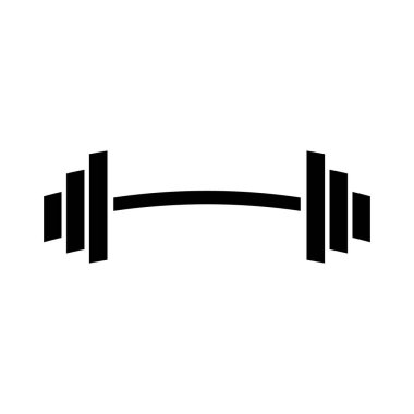 Tasarım için halterci simgesi vektör simgesi