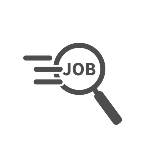 Suche Nach Jobs Symbol Design Auf Blauem Hintergrund Sauberer Vektor — Stockvektor