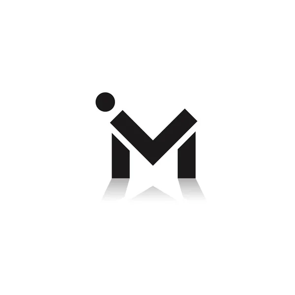 Letter Lijn Logo Ontwerp Lineair Creatief Minimaal Monochroom Monogram Symbool — Stockvector