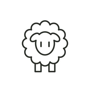 Beyaz arkaplanda çizgi simgesi