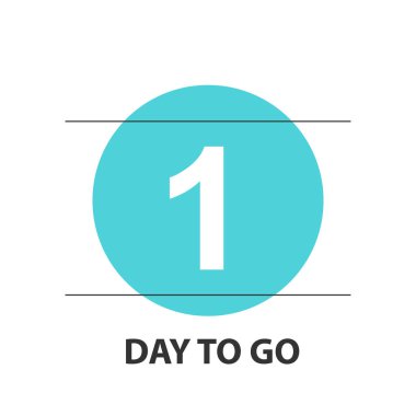 Beyazlara rozet takmaya 1 gün kaldı. Vektör