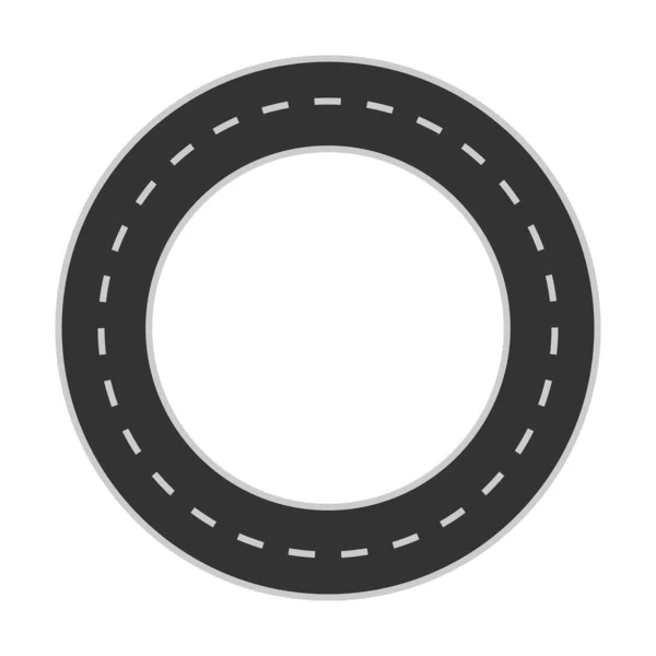 Κύκλος Δρόμου Πάνω Από Λευκό Φόντο Εικονογράφηση Διανύσματος Διάνυσμα Αρχείου