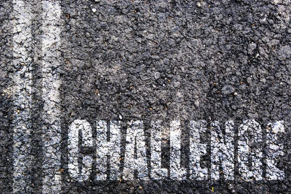 Challenge written — Stock Photo, Image